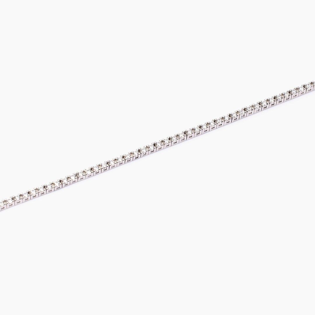 Bracciale tennis TENNIS CLUB regolabile in argento e zirconi