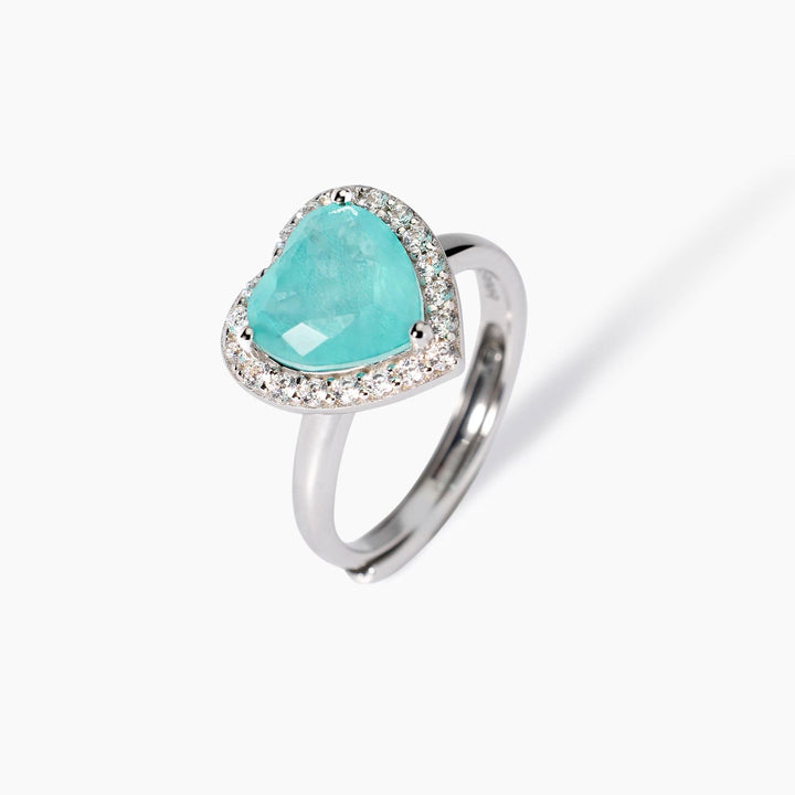 Anello NON SARÀ UN’AVVENTURA con cuore azzurro