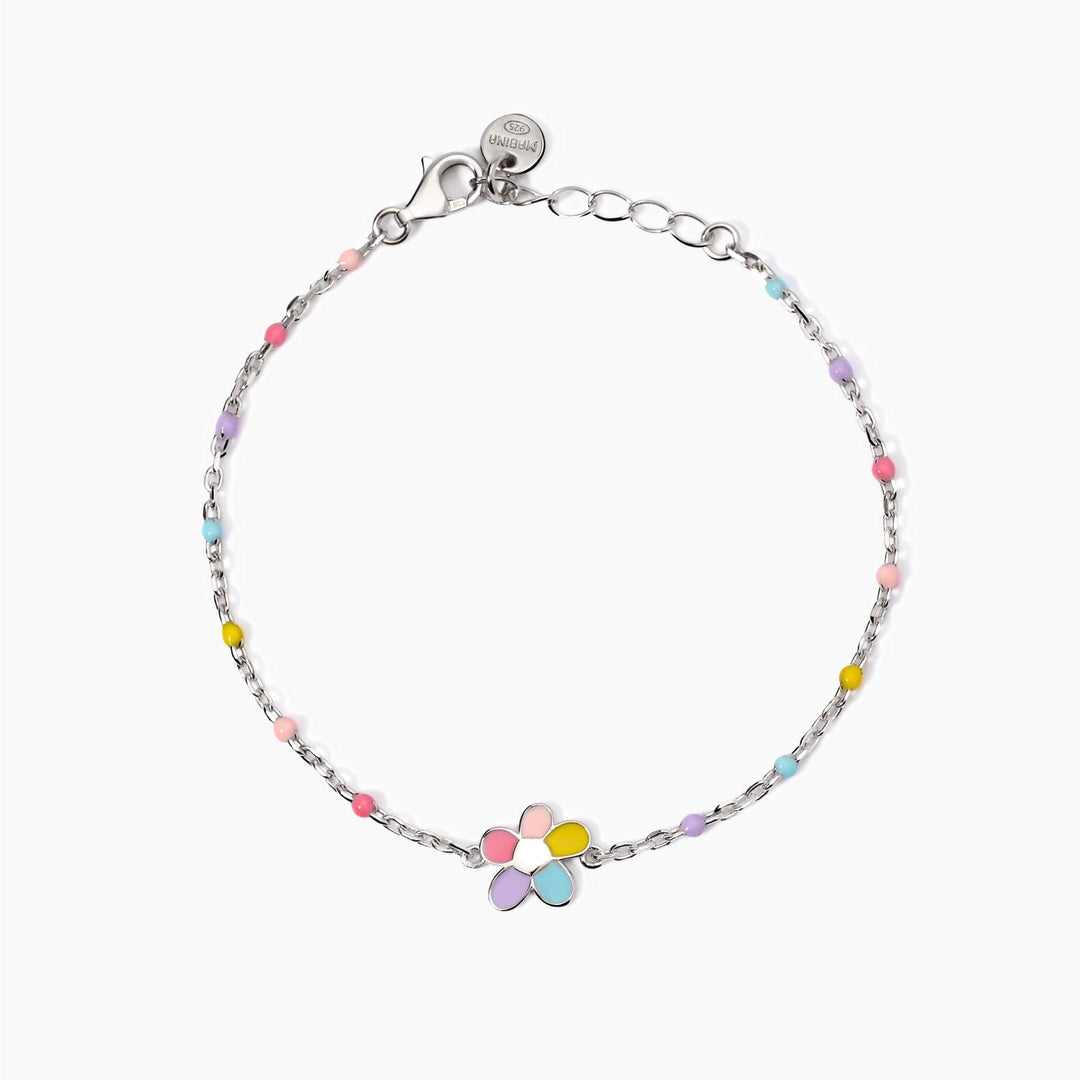 Bracciale da bambina BLOOM con fiorellino smaltato