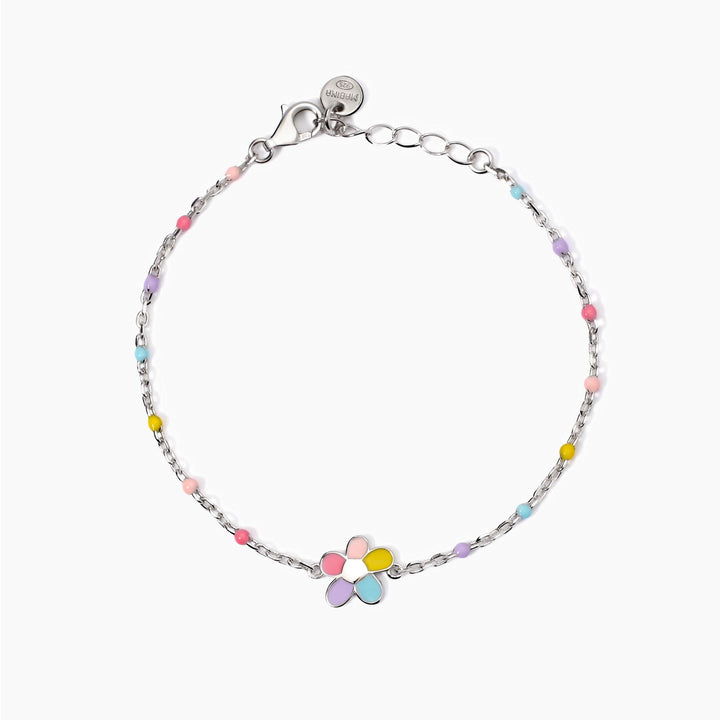 Bracciale da bambina BLOOM con fiorellino smaltato