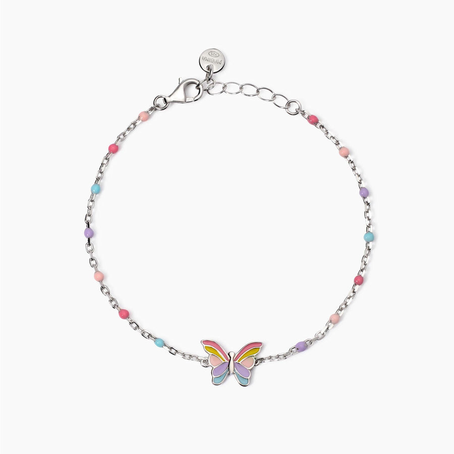 Bracciale da bambina BUTTERFLY con farfallina smaltata