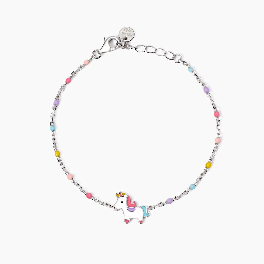 Bracciale da bambina UNICORNO MAGICO con unicorno smaltato