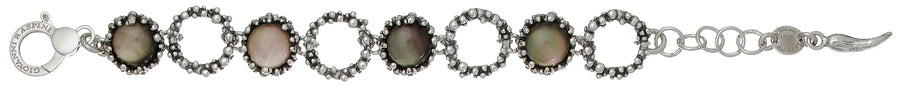 Bracciale Maui - Bracciale in Argento 925, madreperla e quarzo