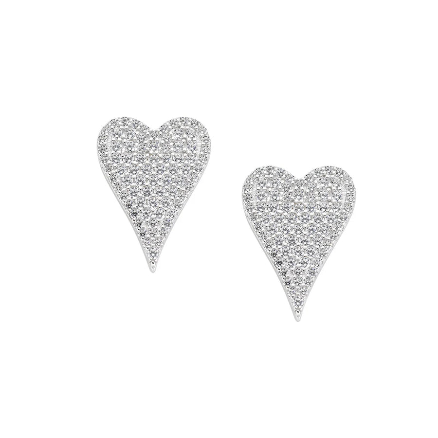 Orecchini Cuore Allungato