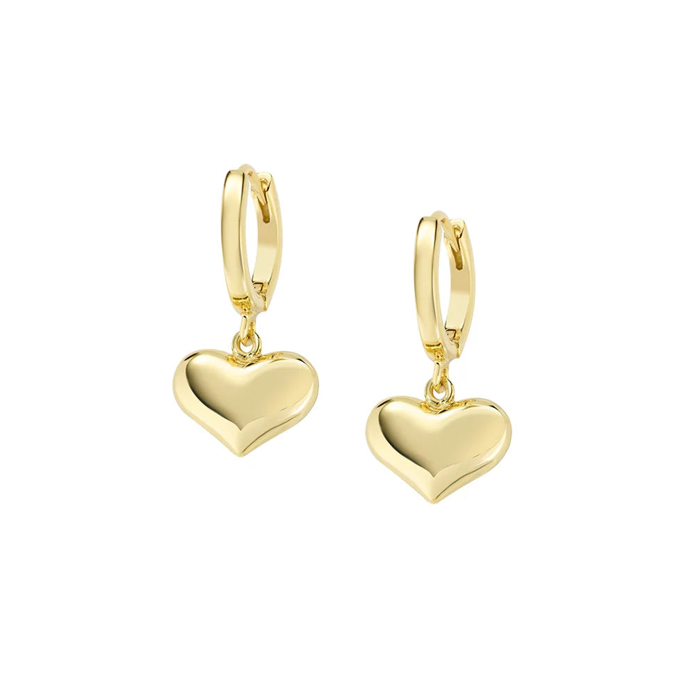 Orecchini Hoop Mio Cuore Pendente Dorati