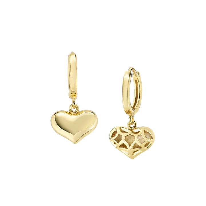 Orecchini Hoop Mio Cuore Pendente Dorati