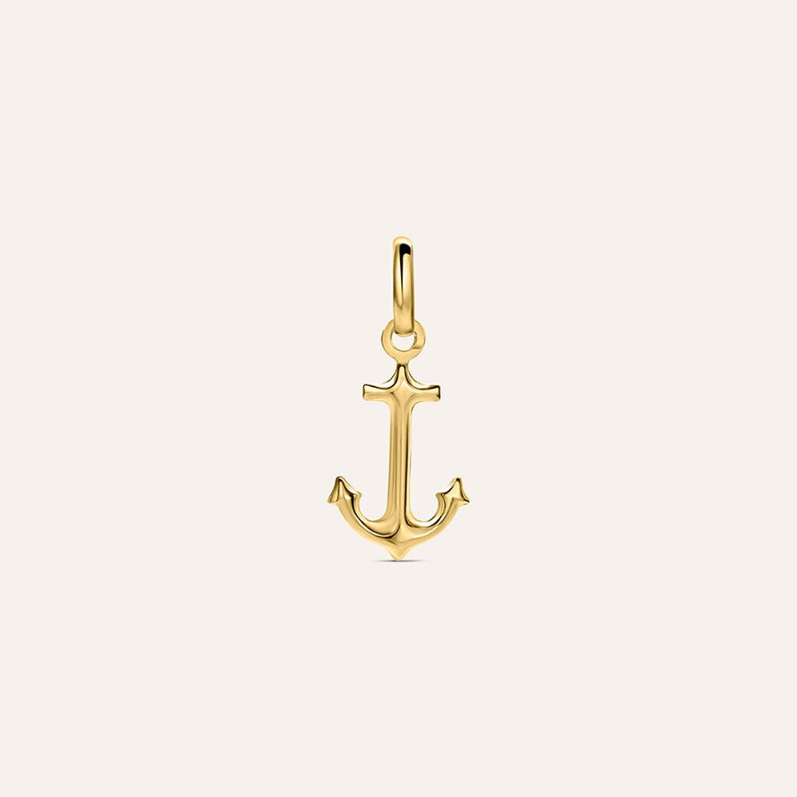 Pendente àncora Poème in oro giallo 9 kt