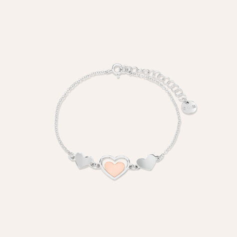 Bracciale cuore Silver Collection in argento bicolore