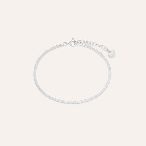 Bracciale catena coreana Silver Collection in argento rodiato
