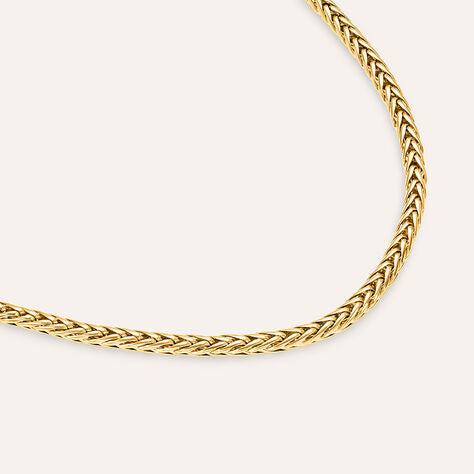Bracciale catena palmier Man Code in acciaio dorato