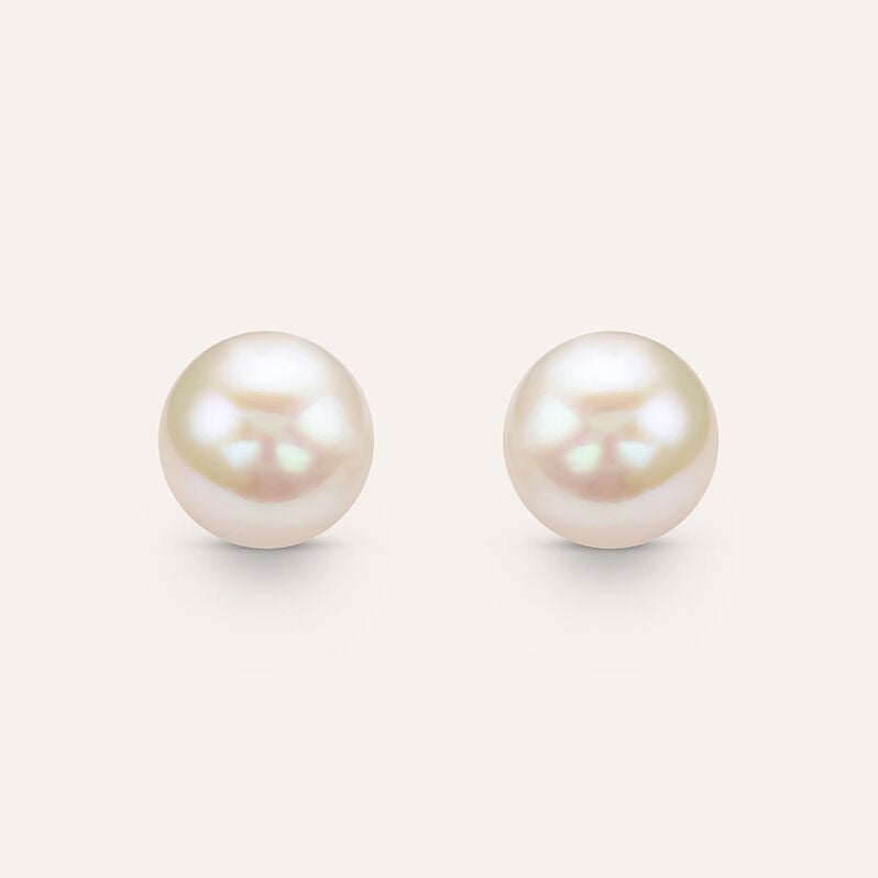 Orecchini Bon Ton in oro giallo 9 kt con perla madreperla 6 mm