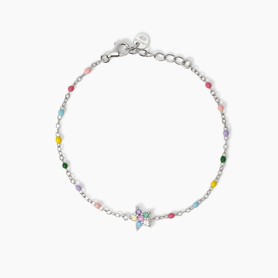 Bracciale da bambina ÉTOILE con stella e inserti colorati