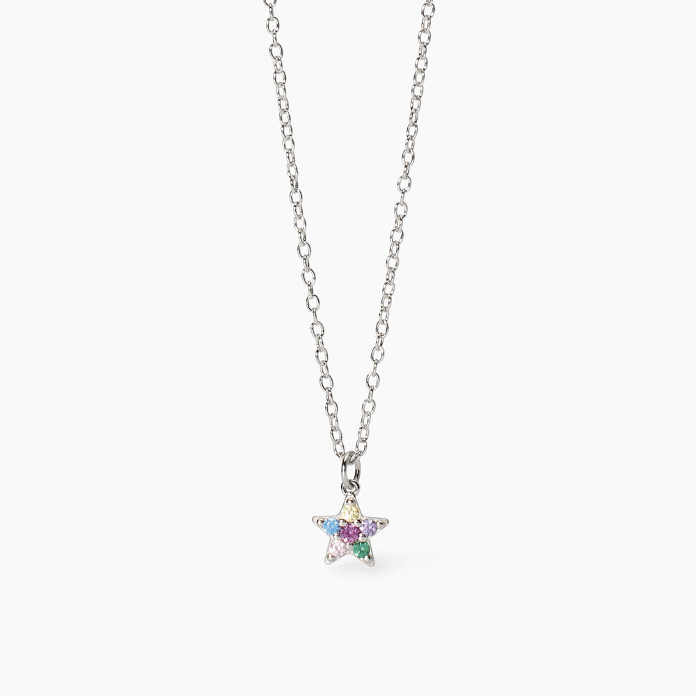 Girocollo da bambina ÉTOILE con stella di pietre colorate