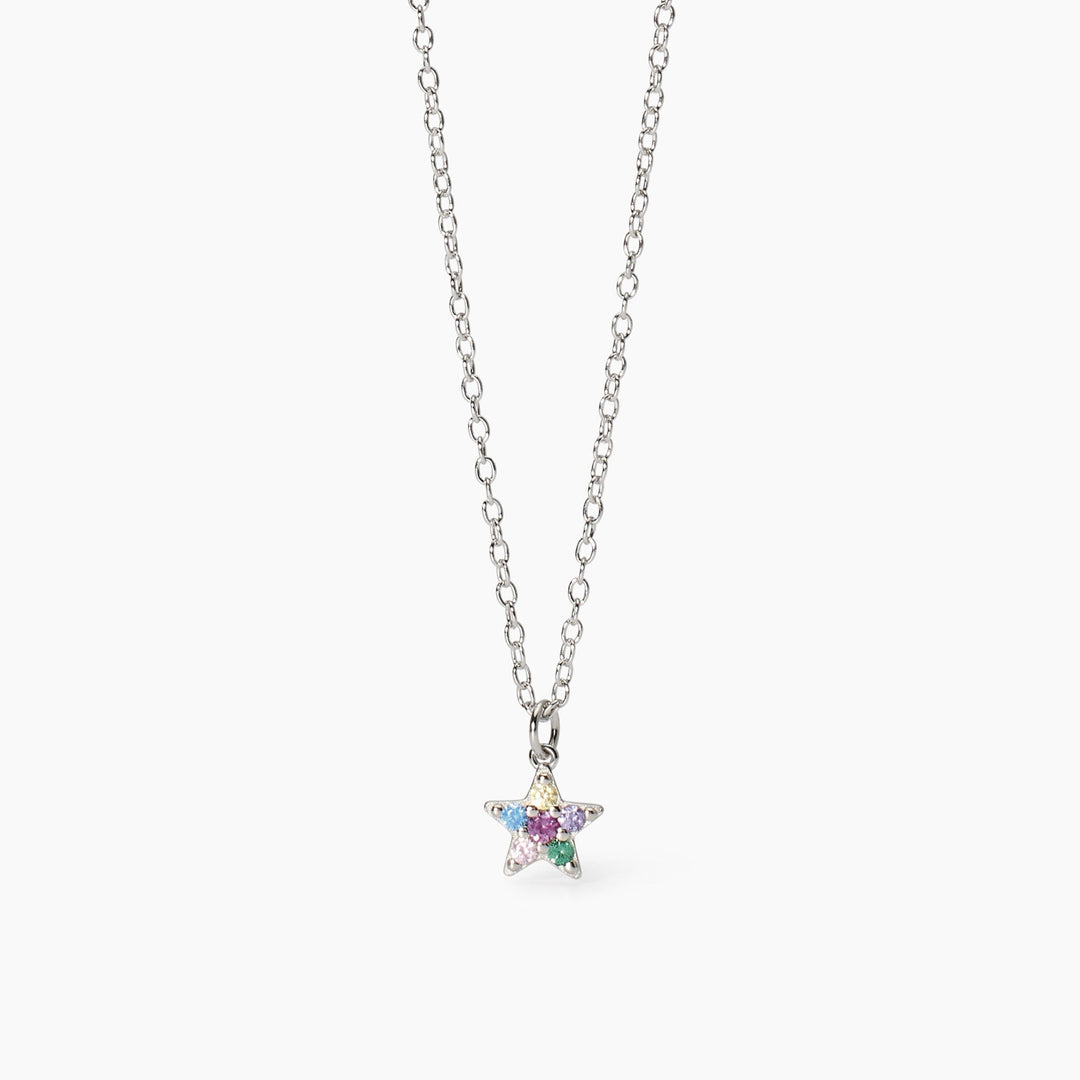 Girocollo da bambina ÉTOILE con stella di pietre colorate