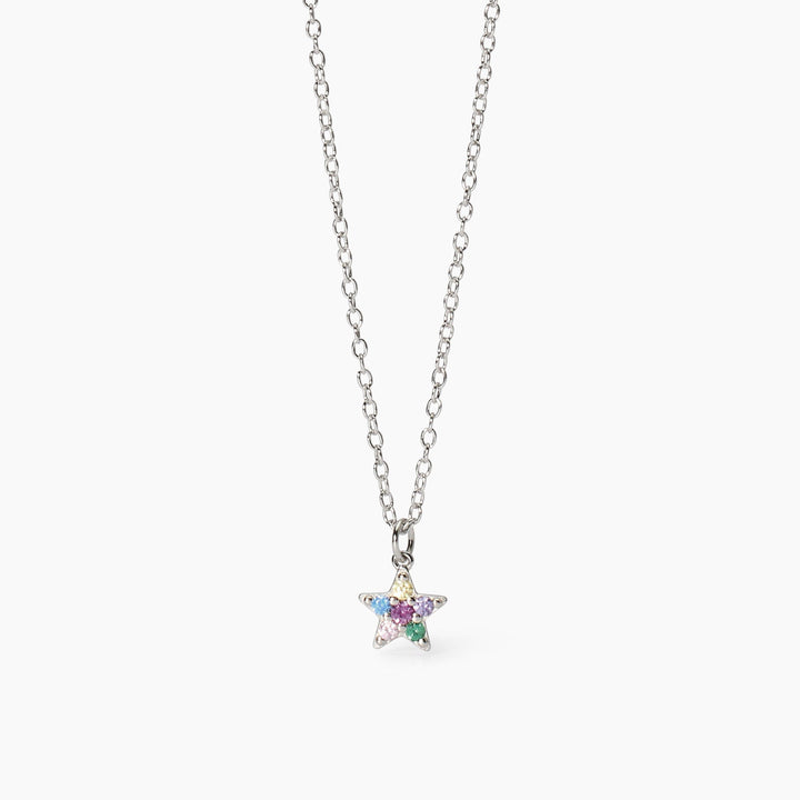Girocollo da bambina ÉTOILE con stella di pietre colorate