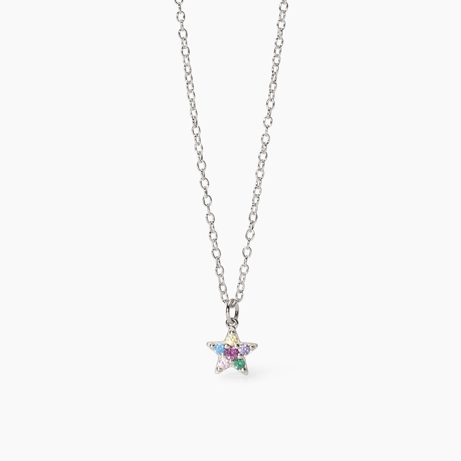 Girocollo da bambina ÉTOILE con stella di pietre colorate