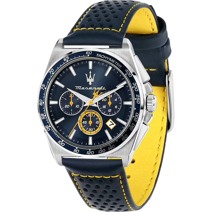 Orologio Maserati Velocità Cronografo Uomo Blu con Cinturino Aggiuntivo