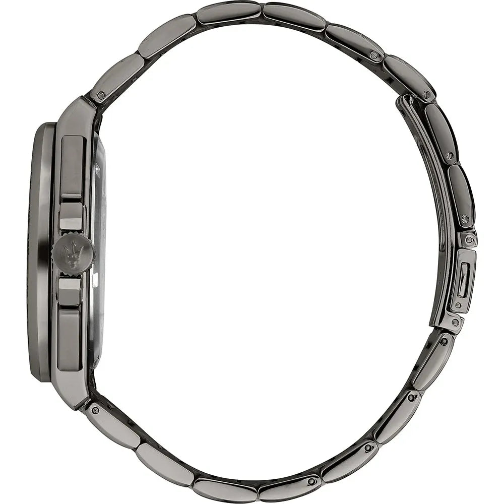 Orologio Maserati Velocità Cronografo Uomo in Acciaio Grigio e Quadrante Azzurro