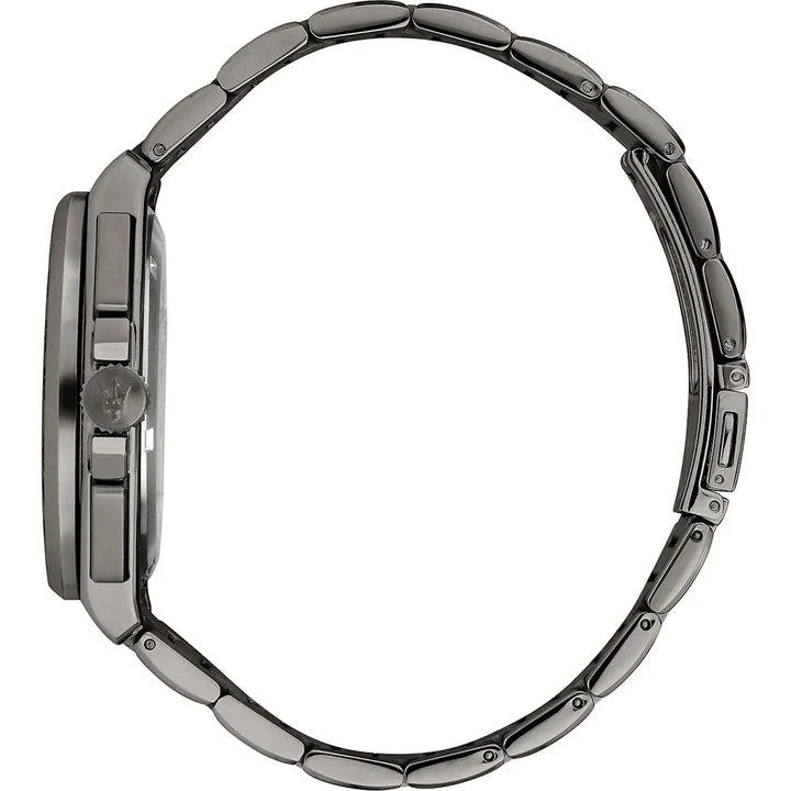Orologio Maserati Velocità Cronografo Uomo in Acciaio Grigio e Quadrante Azzurro