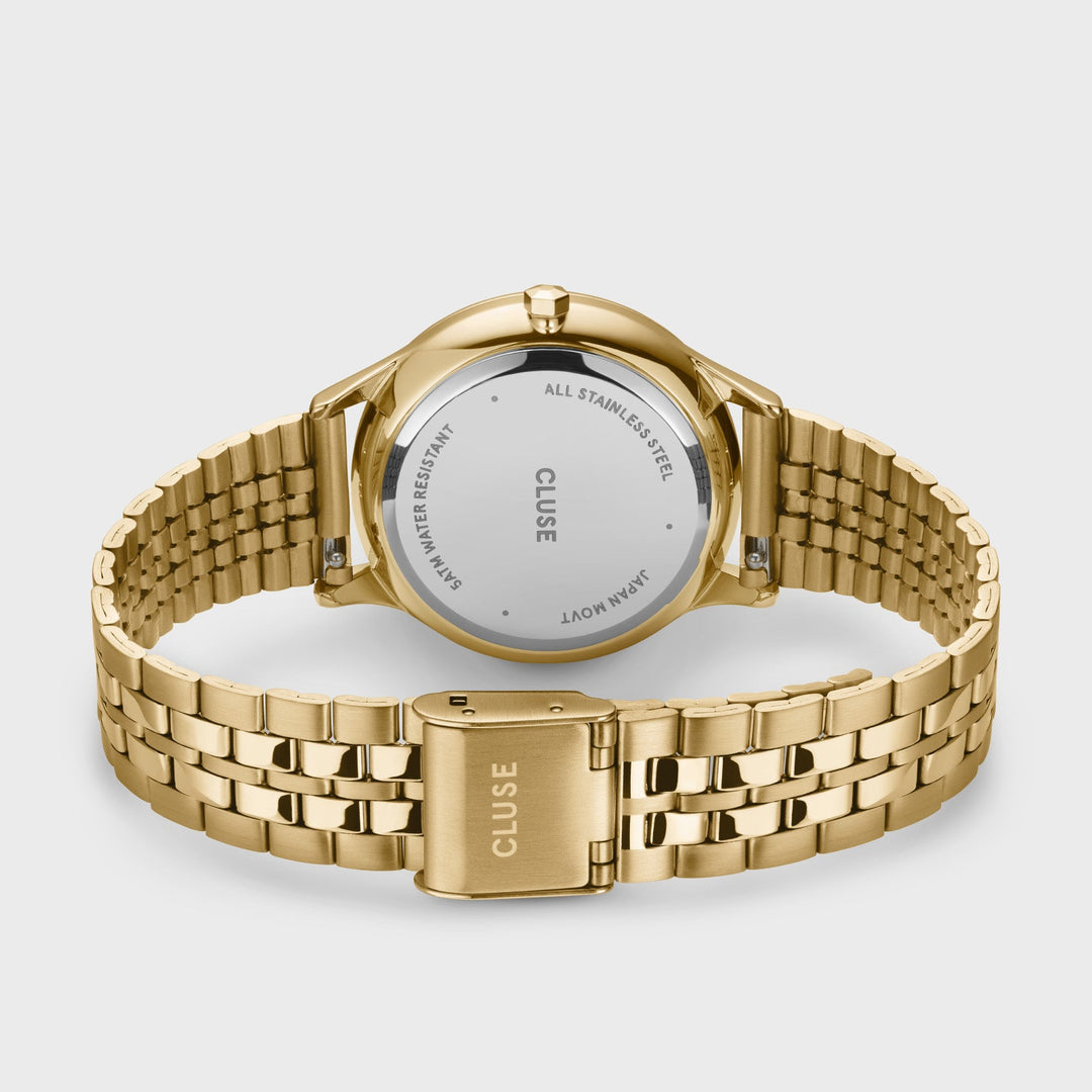Orologio Donna Multifunzione Dorato con Quadrante Verde Salvia in Acciaio