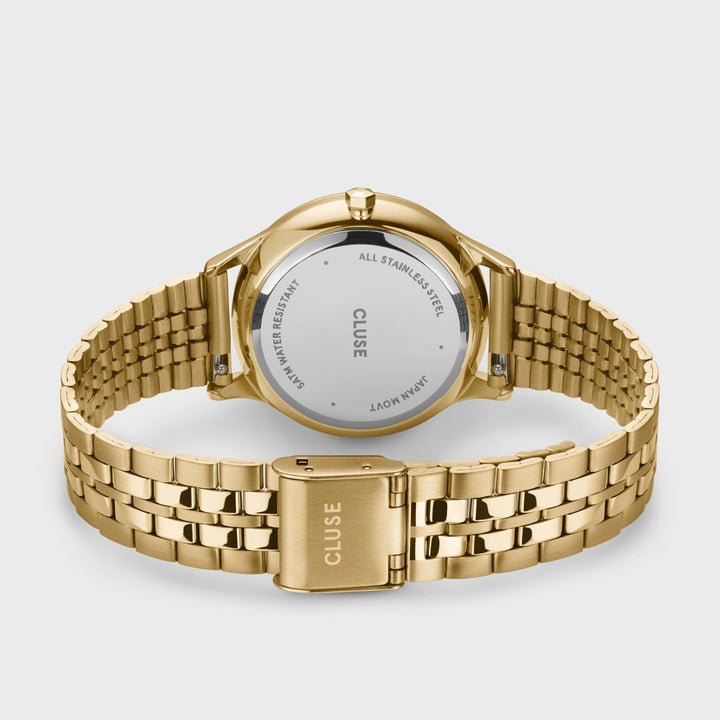 Orologio Donna Multifunzione Dorato con Quadrante Verde Salvia in Acciaio