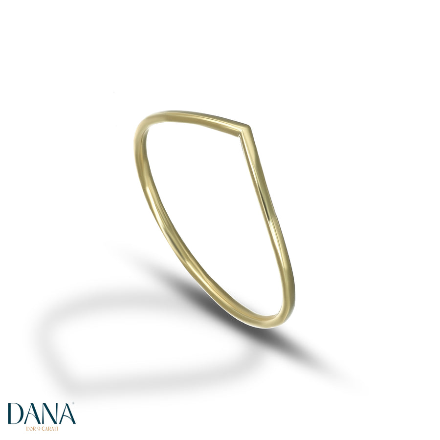 Anello da Donna a filo in Oro Giallo Misura 12