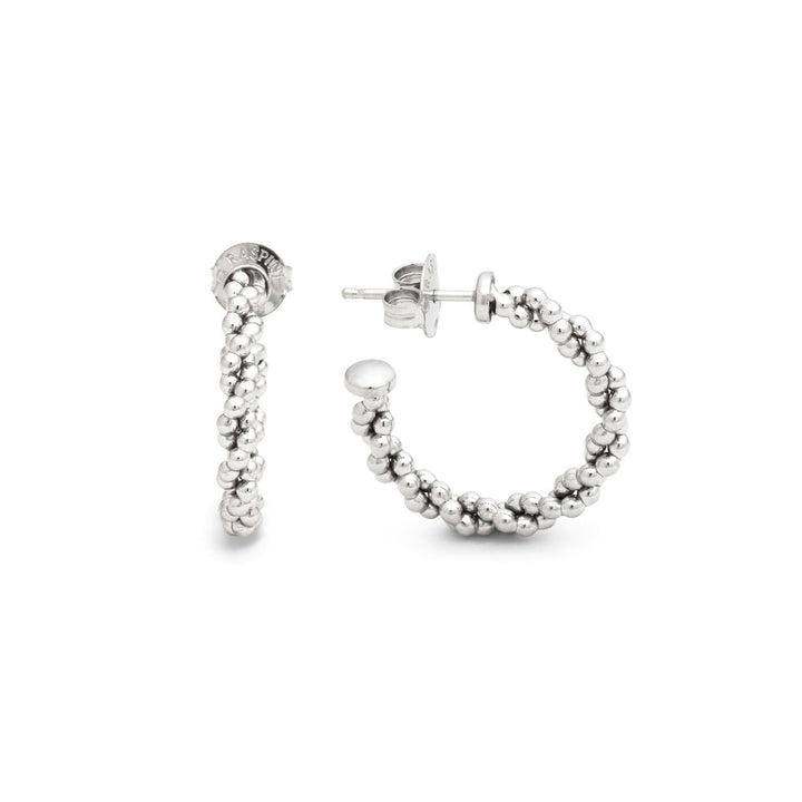 Orecchini Cerchio Treccia Piccoli