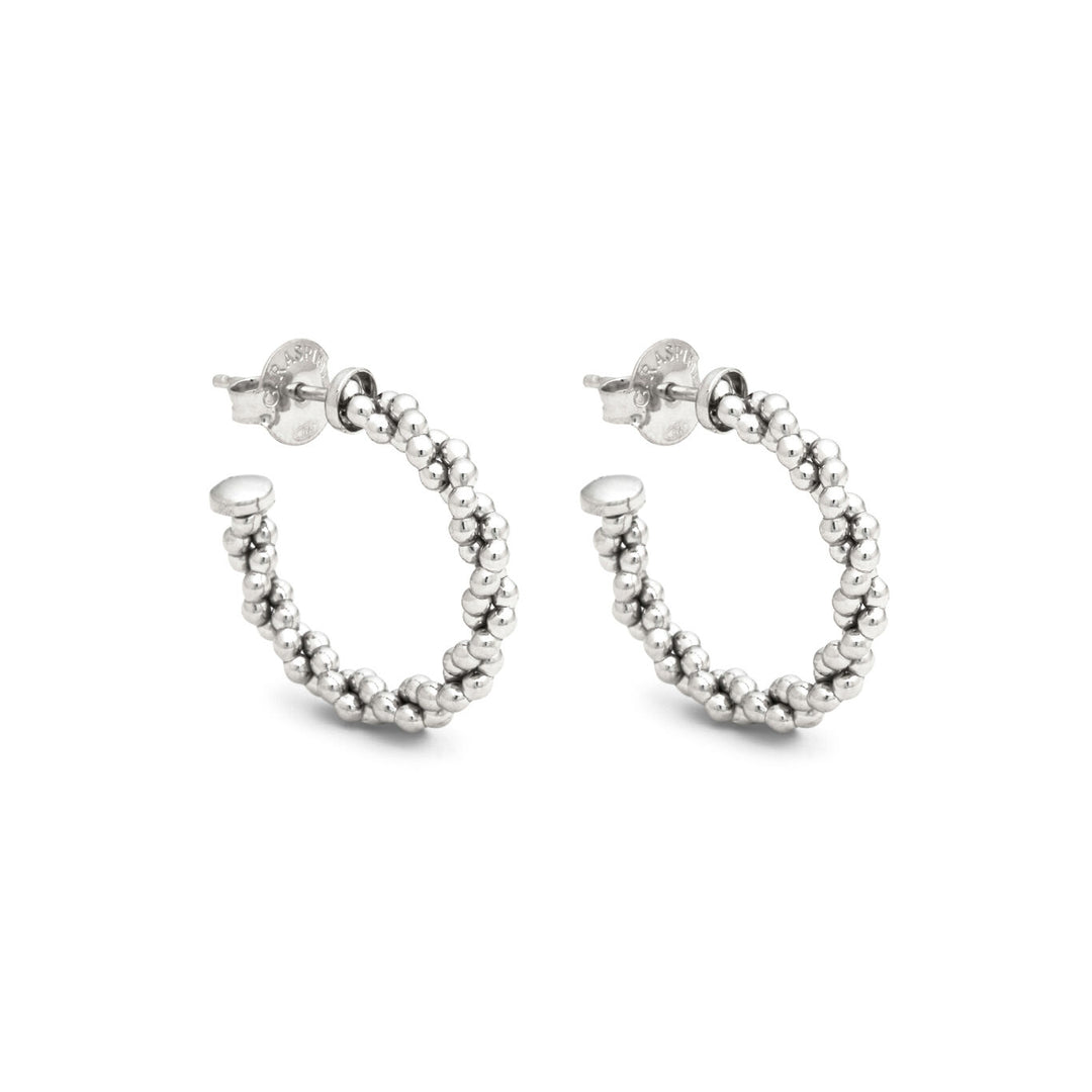 Orecchini Cerchio Treccia Piccoli