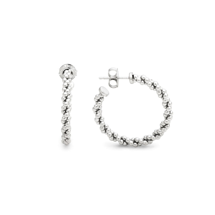 Orecchini Cerchio Treccia Medi