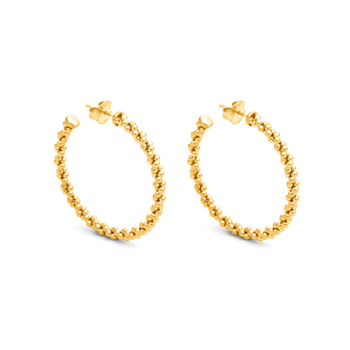 Orecchini Cerchio Treccia Grandi