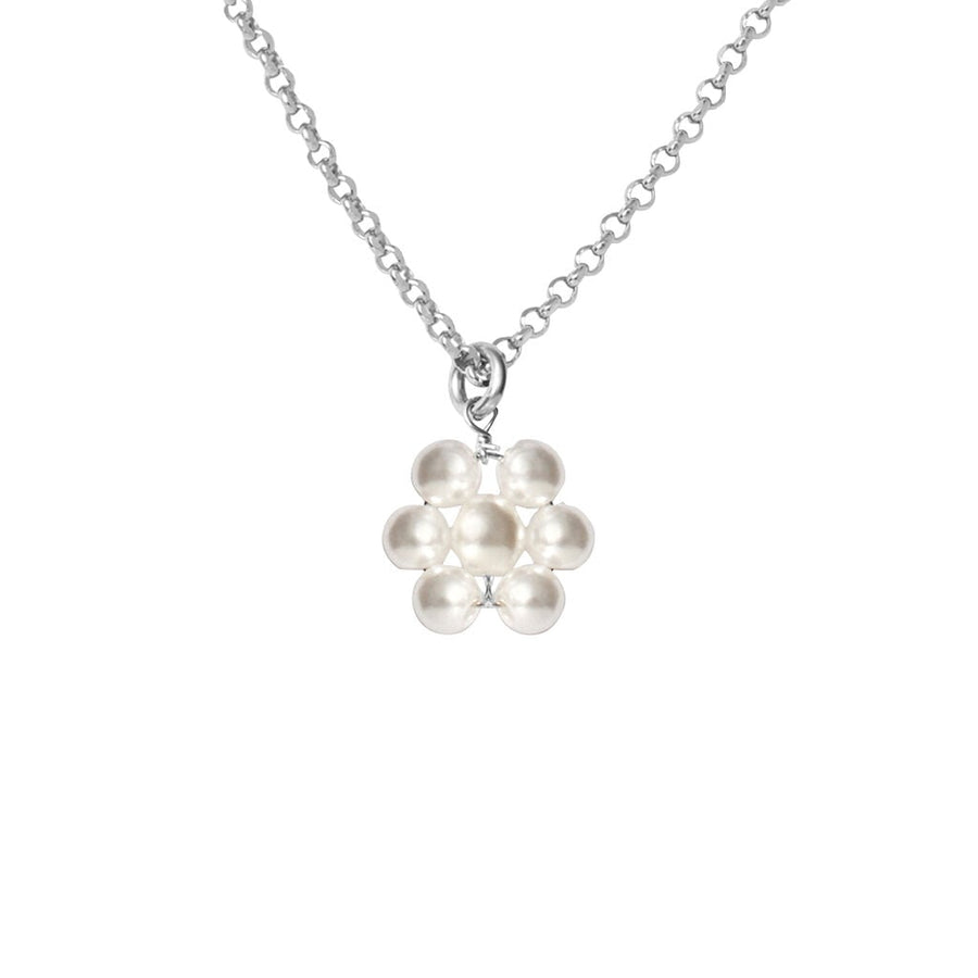 Collana Silver Baby in argento rodiato con pietre bianche