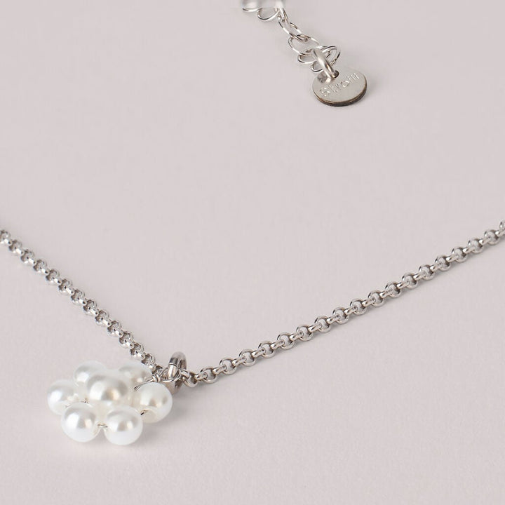 Collana Silver Baby in argento rodiato con pietre bianche