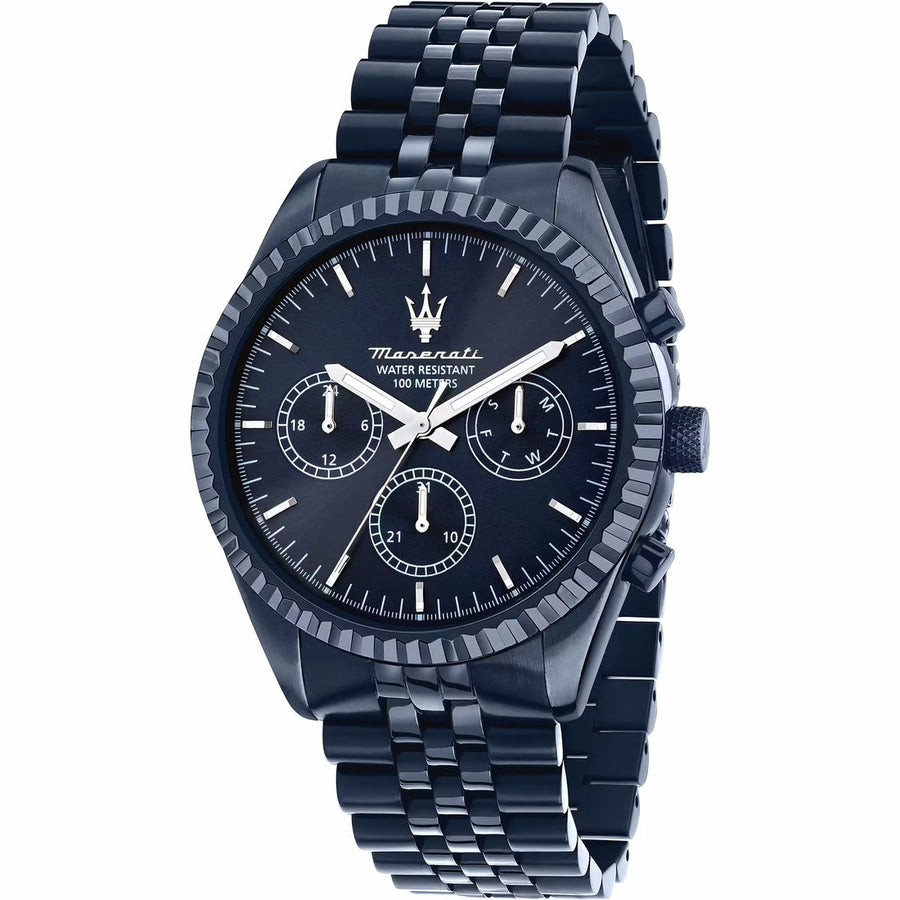 Orologio Maserati Blue Edition Multifunzione in Acciaio Blu 43 mm