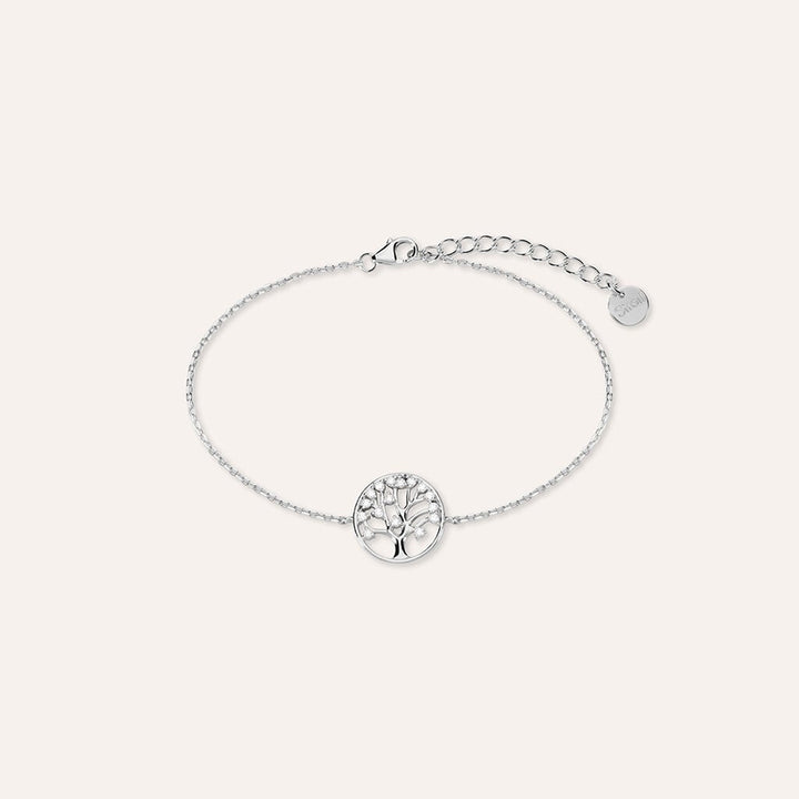 Bracciale albero della vita Silver Moments in argento con zirconi