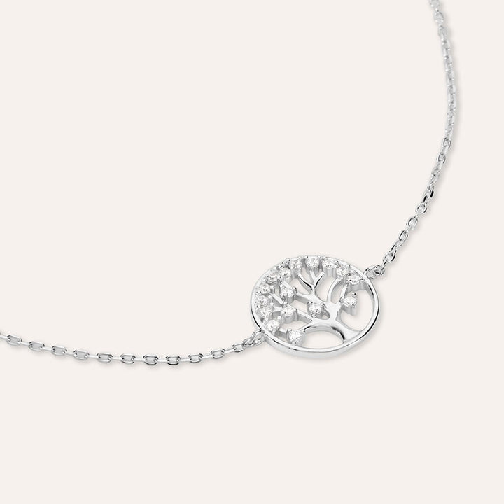 Bracciale albero della vita Silver Moments in argento con zirconi