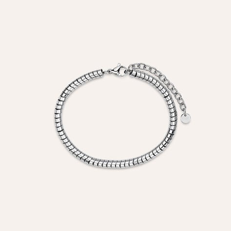 Bracciale Man Code in acciaio con ematite