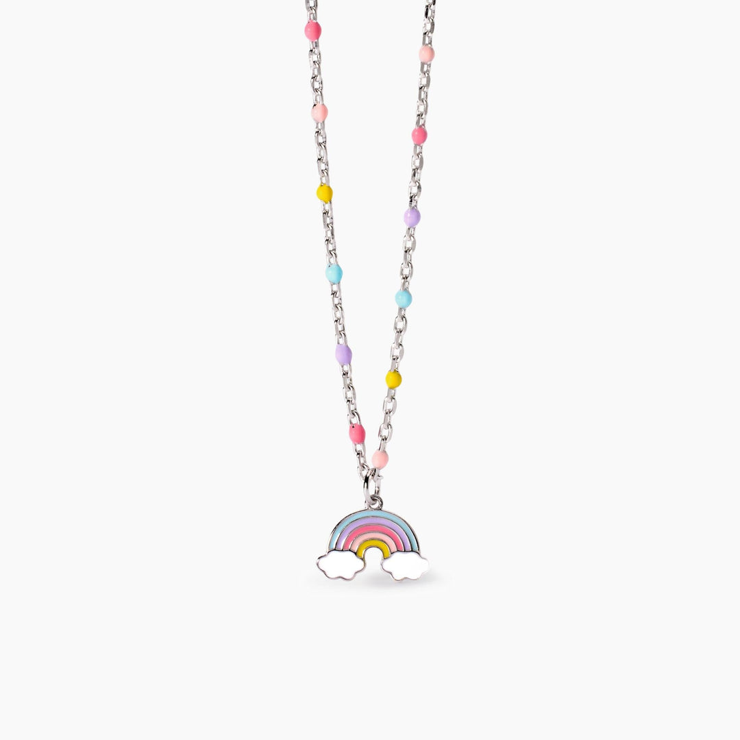 Girocollo da bambina RAINBOW con arcobaleno smaltato