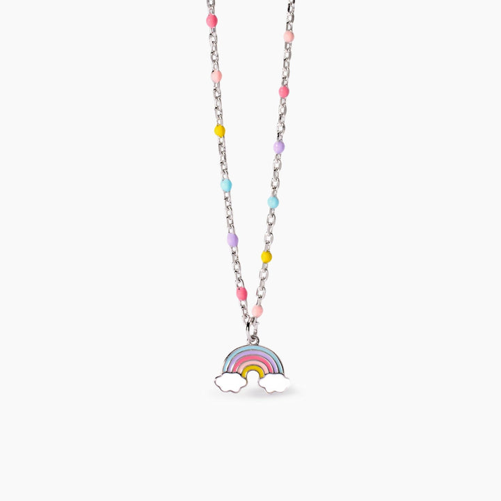 Girocollo da bambina RAINBOW con arcobaleno smaltato
