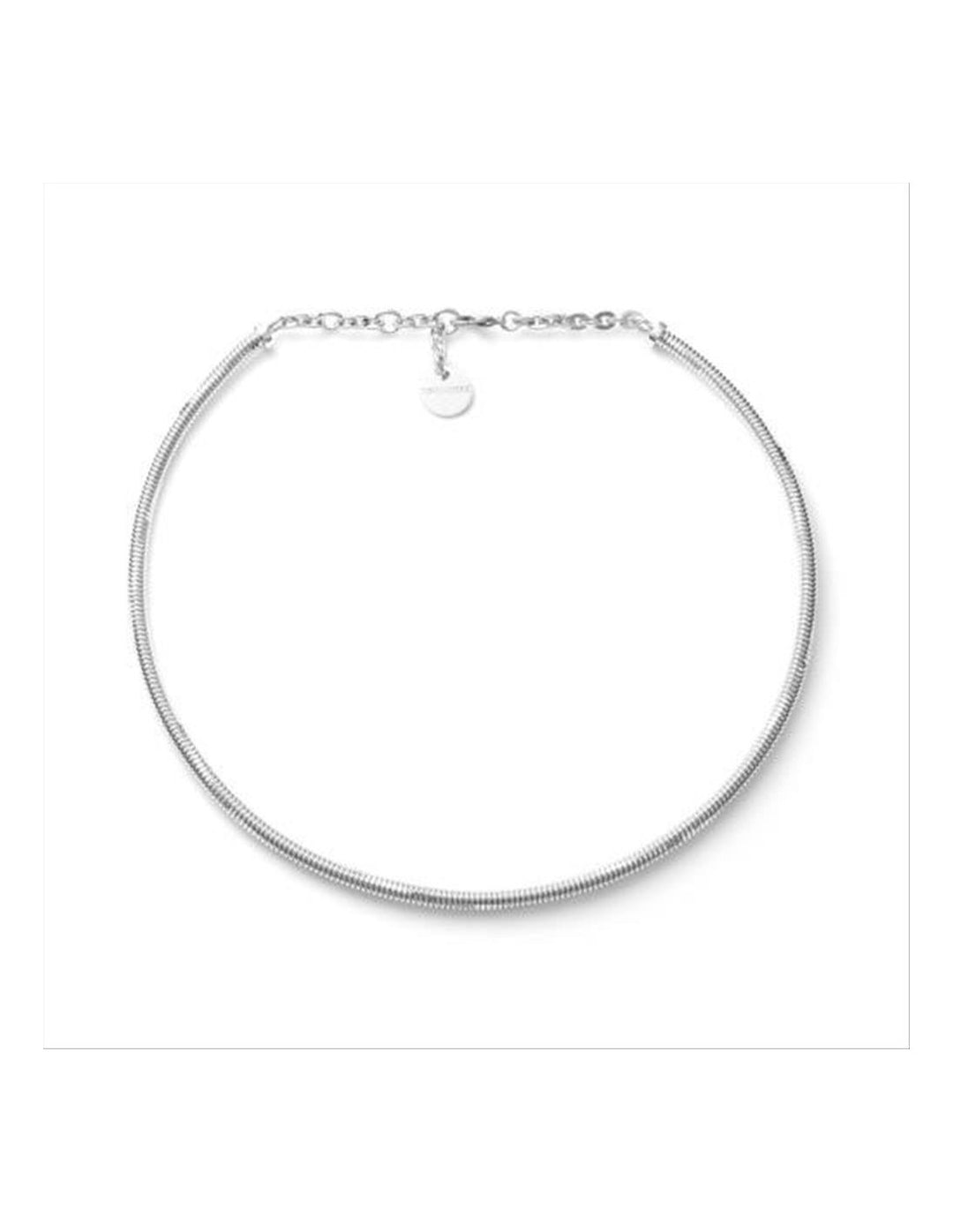Collana Unoaerre in bronzo rodiato, con catena coda di topo