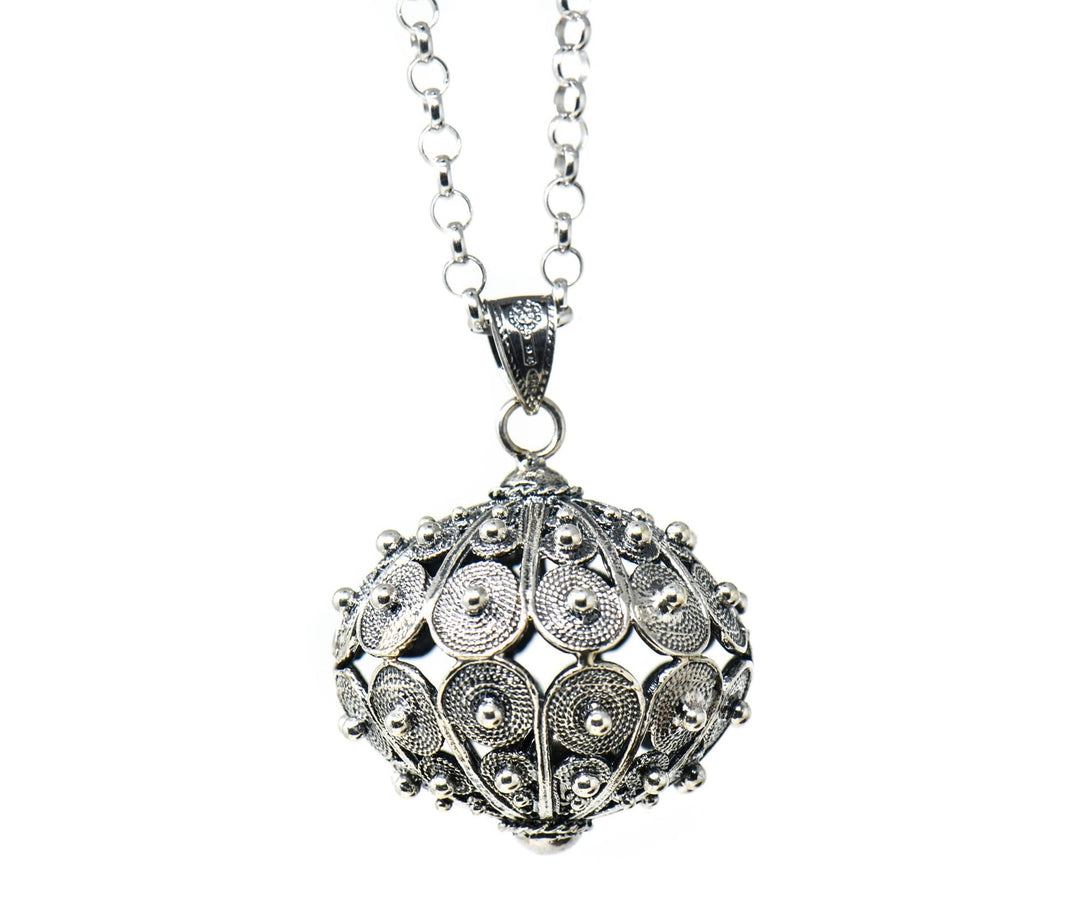 Girocollo Bottone Chiama Angeli con sonaglio