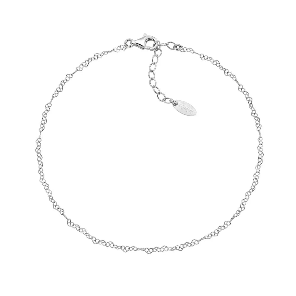 Cavigliera Catena Fantasia con Cuori