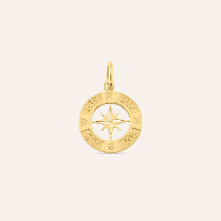 Pendente rosa dei venti L'Homme Or in oro giallo 9 kt