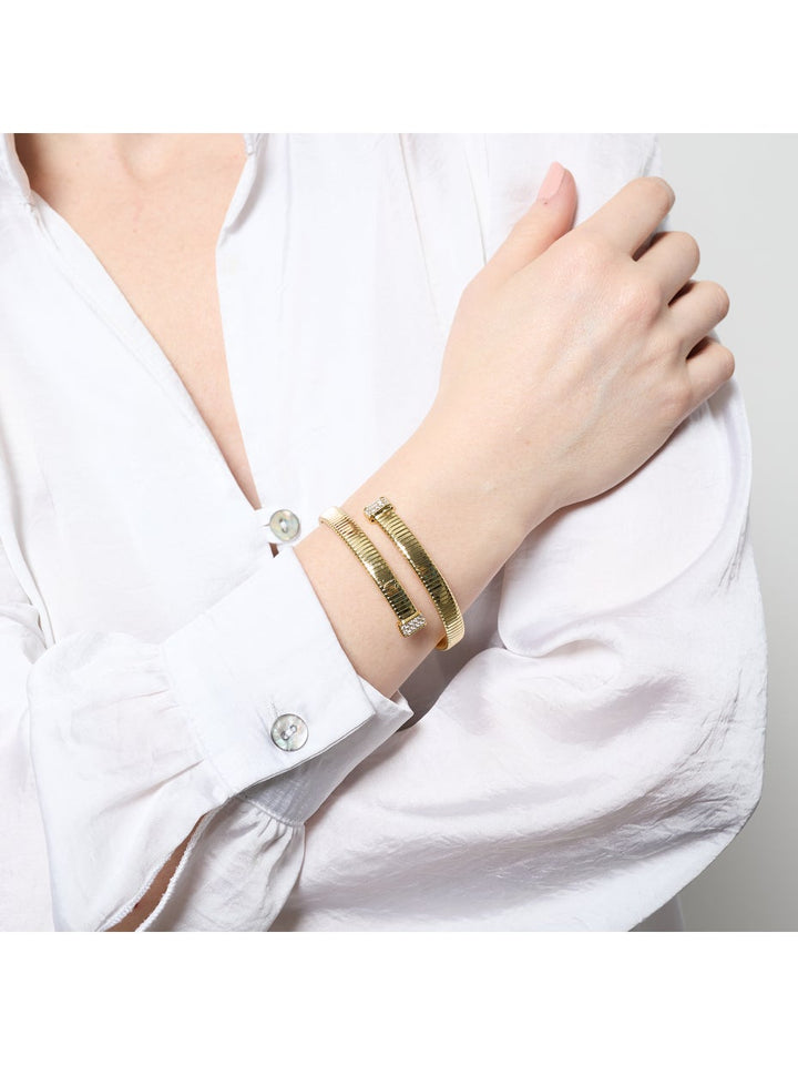 Bracciale tubogas con zirconi