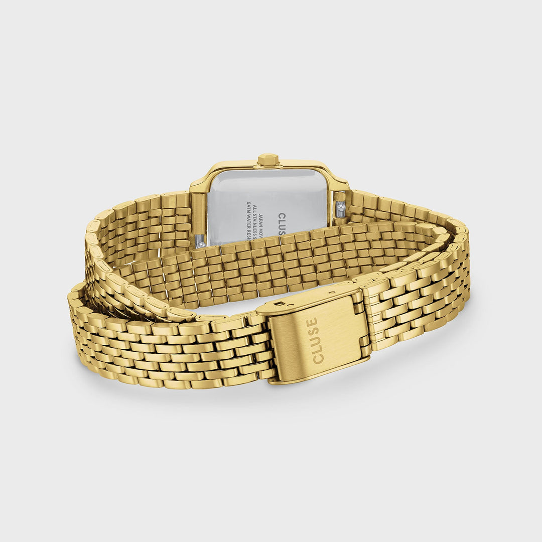 Orologio Donna Mini Dorato con Quadrante Verde e Doppio Bracciale in Acciaio
