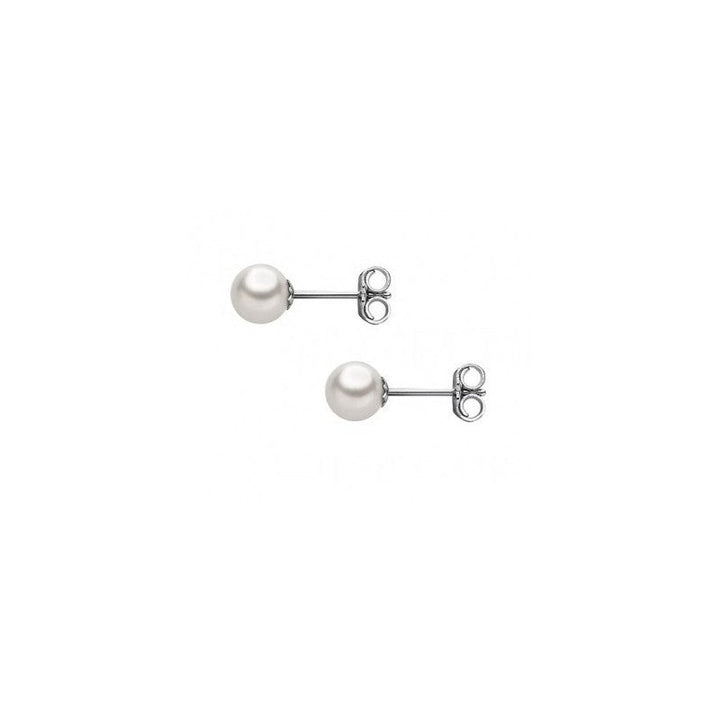 Orecchini Comete in Oro Bianco 9 kt con Perle Coltivate 7-7,5 mm