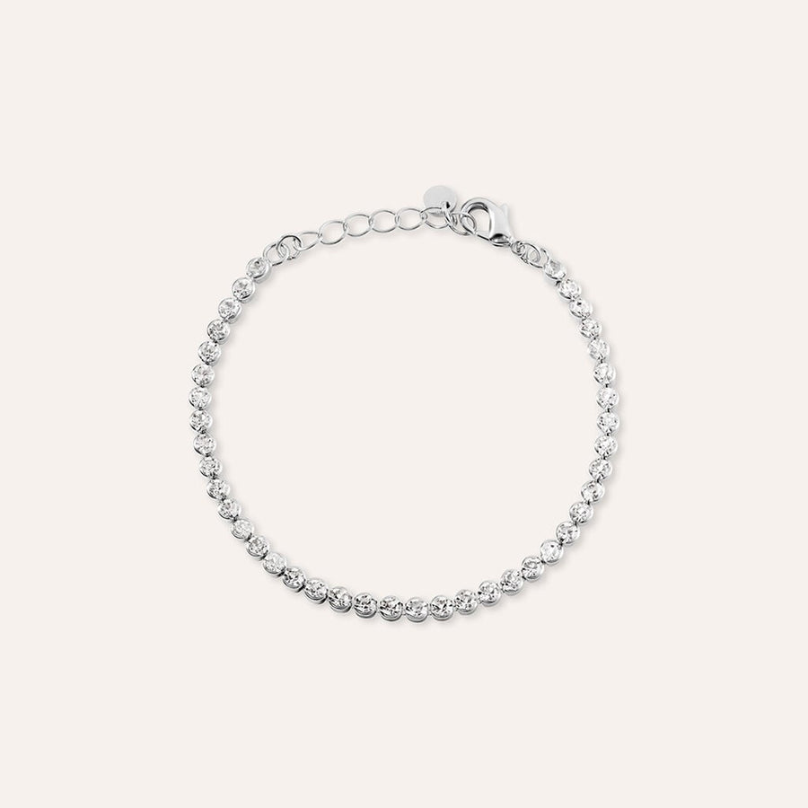 Bracciale tennis Romantic Shine con cristalli da 4 mm
