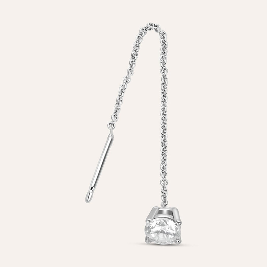 Orecchini pendenti punto luce Silver Elegance in argento, 10,5 cm