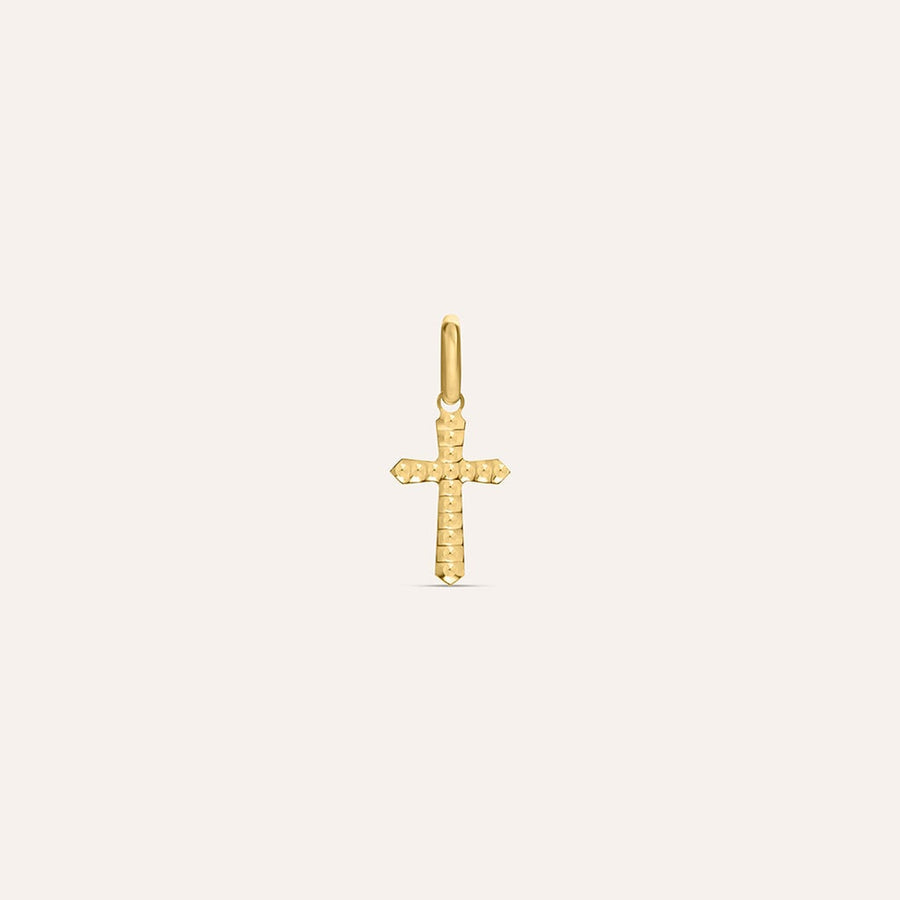 Pendente croce Holy in oro giallo 9 kt, piccolo