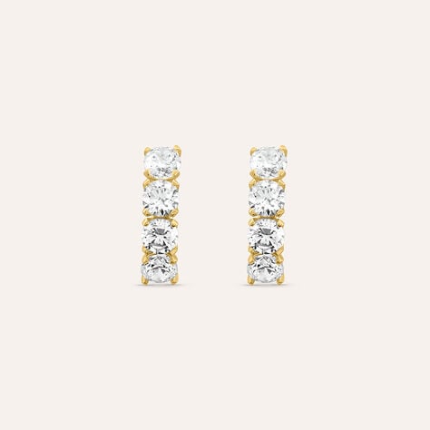 Orecchini Claire in oro giallo 9 kt con zirconi