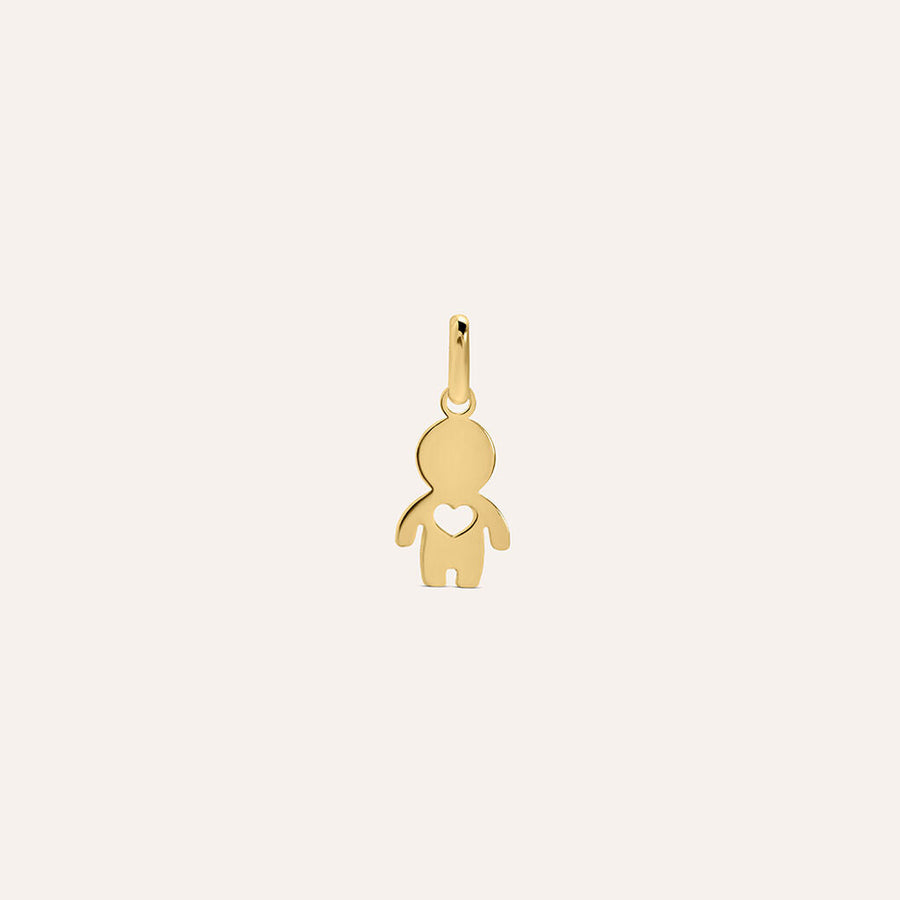 Pendente bimbo Poème in oro giallo 9 kt
